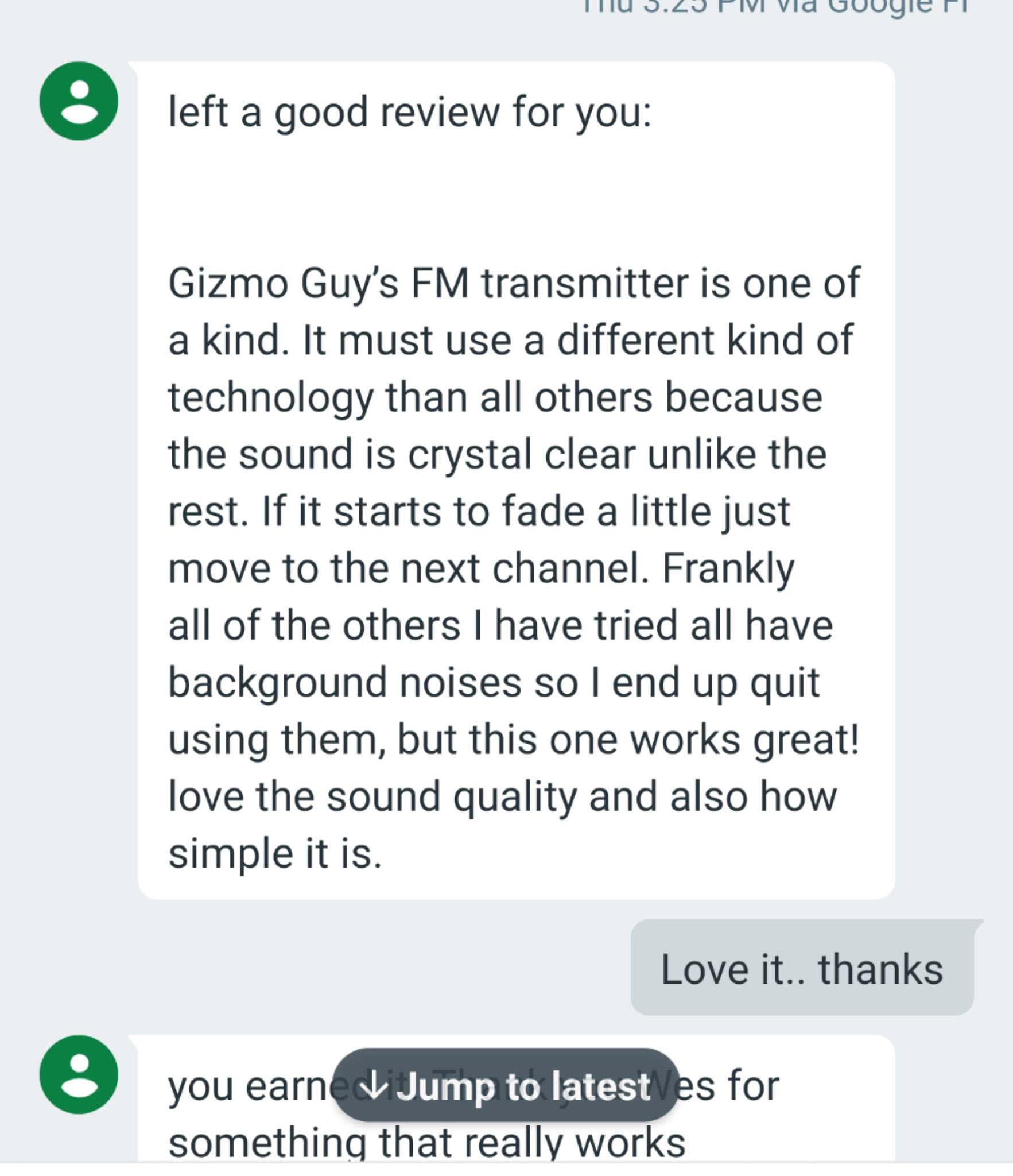 Left You A Good Review