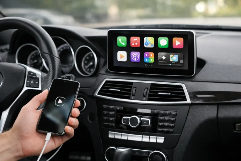 W204 C-Class Apple CarPlay Without Replacing the Dash