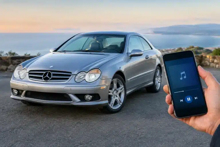 Mercedes C209 CLK: How to Stream Bluetooth Music